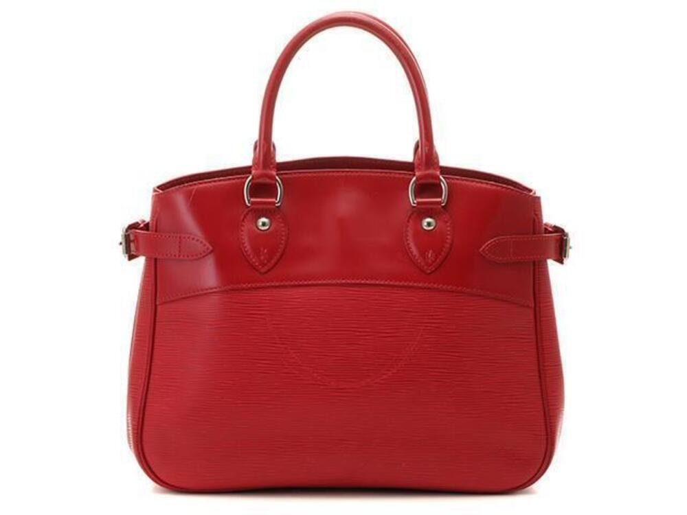 LOUIS VUITTON Passy Handbag Epi Leather Rouge Red